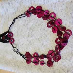 Paparazzi Wonderfully Walla Walla Pink Necklace Set